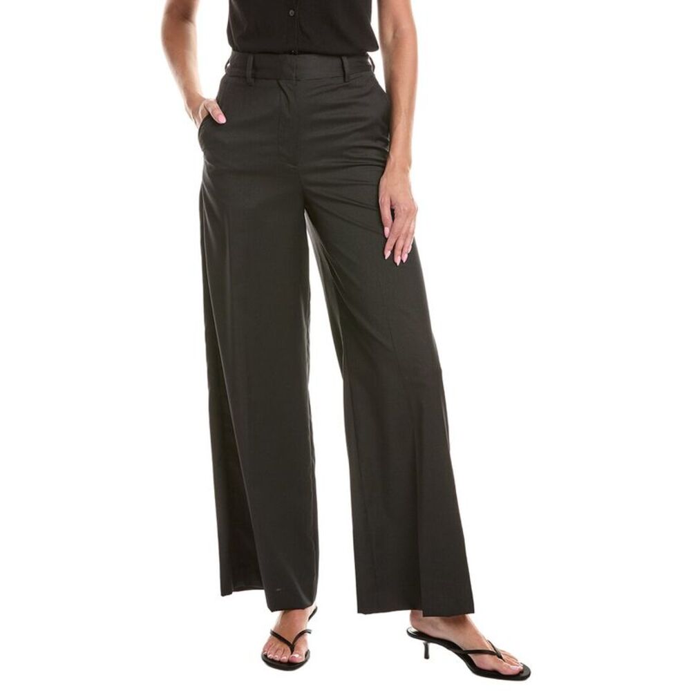 Officine Générale Womens Officine Generale Rosa Pinstripe Wool Pant, Black
